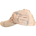 Dolce & Gabbana Dolce & Gabbana Beige Tattered Cotton 6 Panels Baseball Cap HAT9821-58 1728,58 cm|M,67345645728,Accessories,Beige,Dolce & Gabbana,Hats & Caps - Men - Accessories,Material: 100% Cotton,Men,Men - Accessories,New with tags