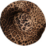 Dolce & Gabbana Dolce & Gabbana Brown Leopard Viscose Women Bucket Hat HAT9644-56 1728,56 cm|XS,67345645728,Accessories,Brown,Dolce & Gabbana,Hat - Women - Accessories,Material: 95% Viscose 5% Elastane,Preowned / Defect,Women,Women - Accessories