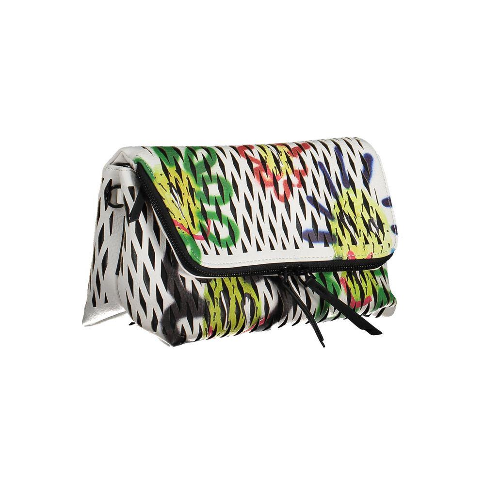 Desigual "White Polyethylene Women Handbag" Desigual Black