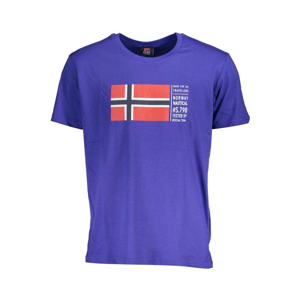 Norway 1963 Blue Cotton T-Shirt Norway 1963 Dark Slate Blue