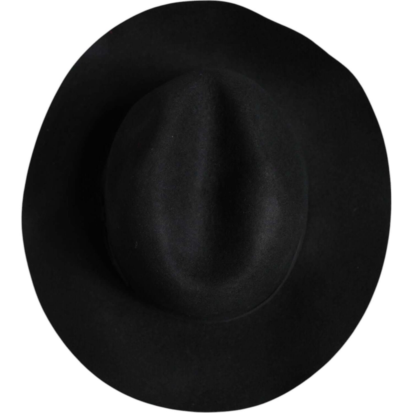 Dolce & Gabbana Black Wide Brim Trilby Fedora Hat Dolce & Gabbana Black
