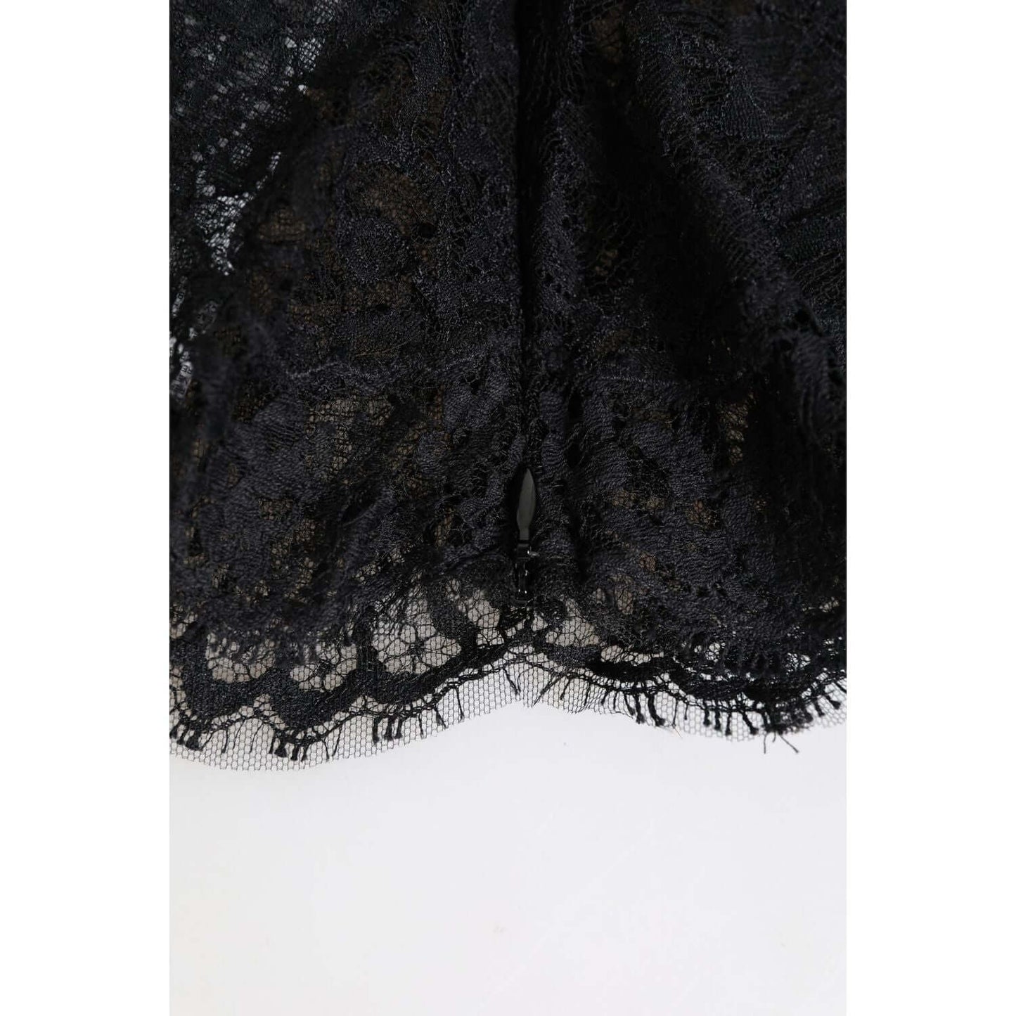 Dolce & Gabbana Black Floral Lace Whole Head Wrap Hat Dolce & Gabbana Black