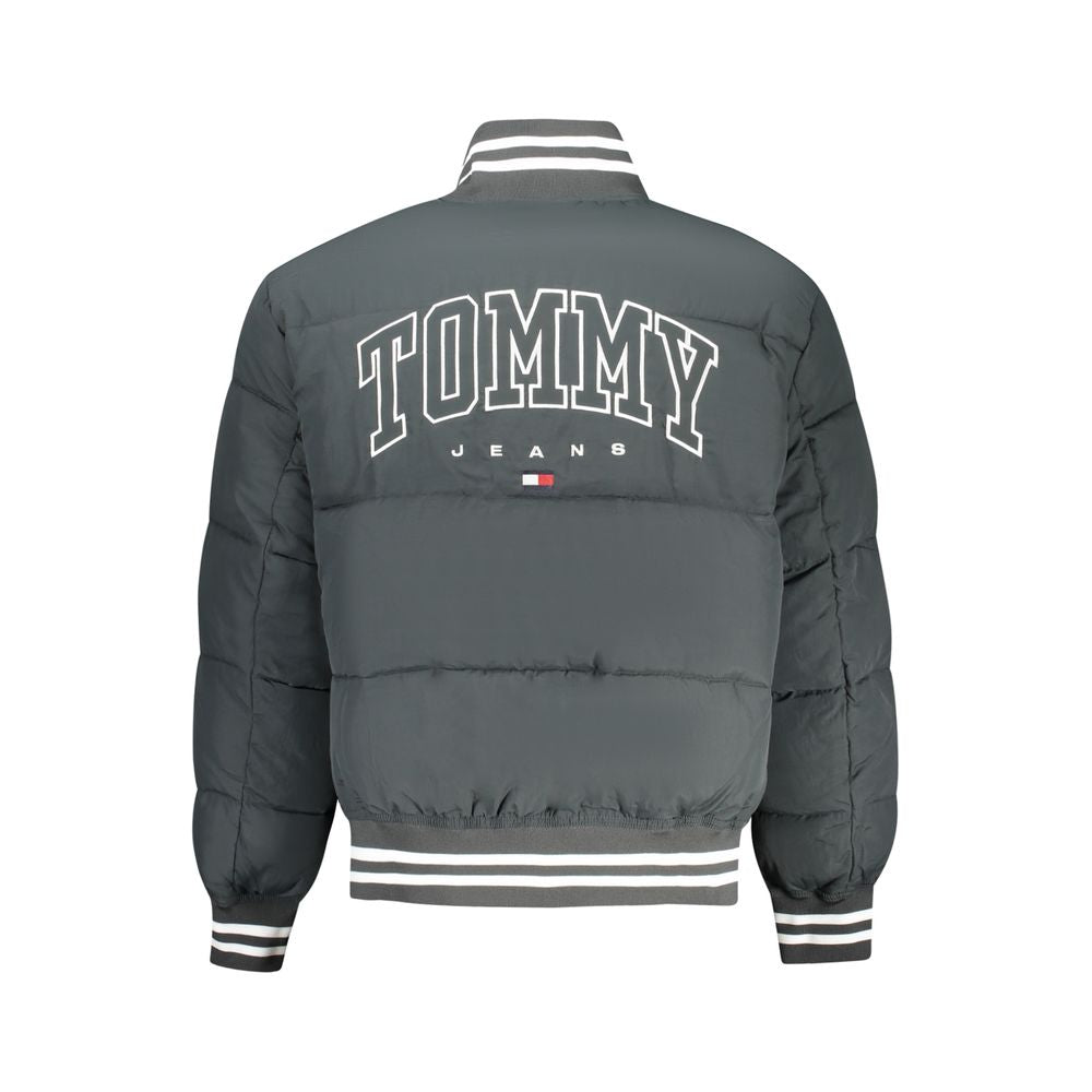Tommy Hilfiger Green Polyamide Men Jacket Tommy Hilfiger Dim Gray