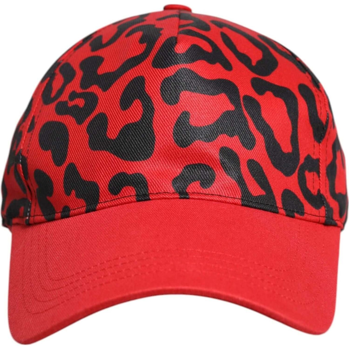 Dolce & Gabbana Red Cotton 6 Panels Women Baseball Cap Dolce & Gabbana Firebrick