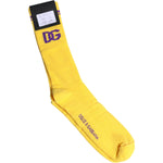 Dolce & Gabbana Dolce & Gabbana Yellow Cotton DG Logo Mid Calf Socks SCS2209-L 1728,67345645728,Accessories,Dolce & Gabbana,L,M,Material: 70% Cotton 29% Nylon 1% Elastane,Men,Men - Accessories,New with tags,Socks - Men - Accessories,XL,Yellow
