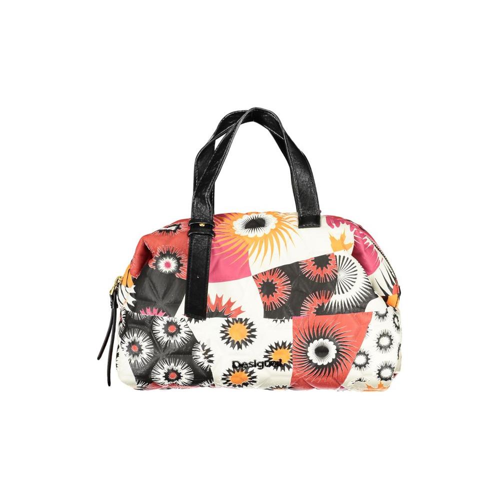 Desigual Black Polyethylene Handbag Desigual Light Gray