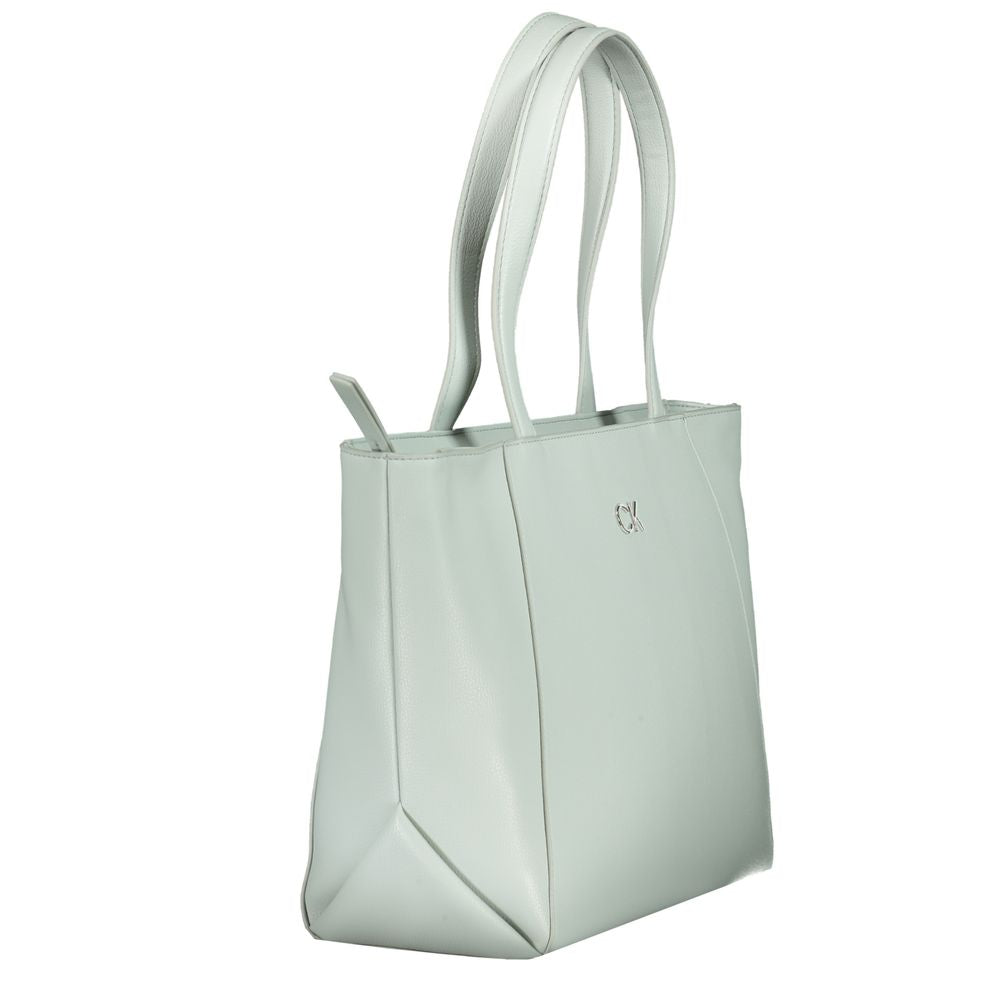 Calvin Klein Light Blue Polyethylene Handbag Calvin Klein Gray
