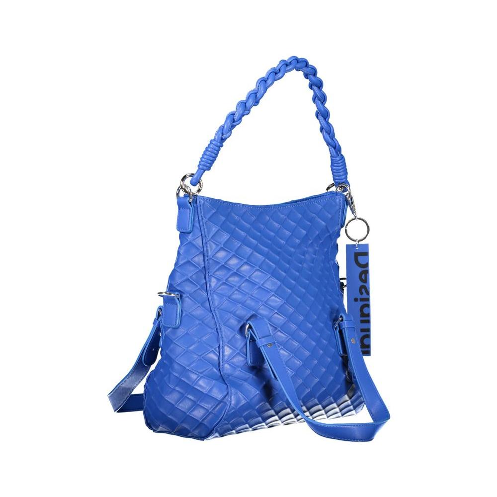 Desigual Blue Polyethylene Women Handbag Desigual Steel Blue