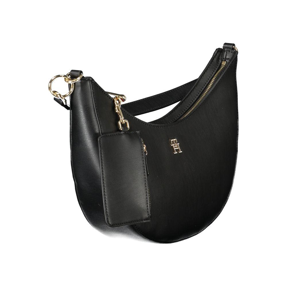 Tommy Hilfiger Black Polyethylene Women Handbag Tommy Hilfiger Dark Slate Gray