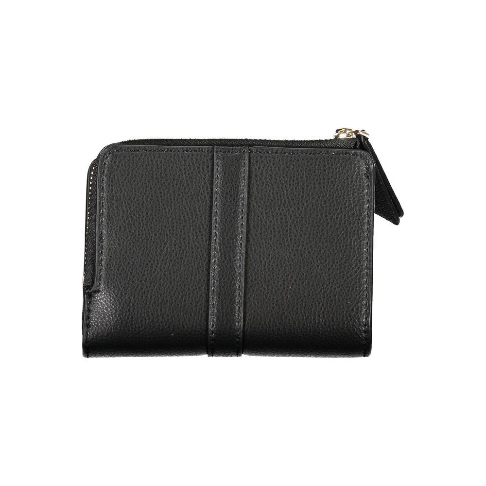 Tommy Hilfiger Sleek Black Zip Wallet with Coin Purse Tommy Hilfiger Dark Slate Gray