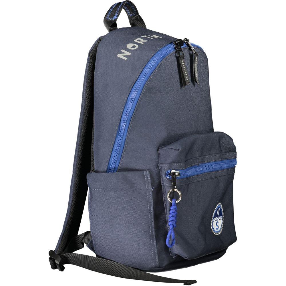 North Sails Blue Polyester Men Backpack North Sails Dark Slate Gray