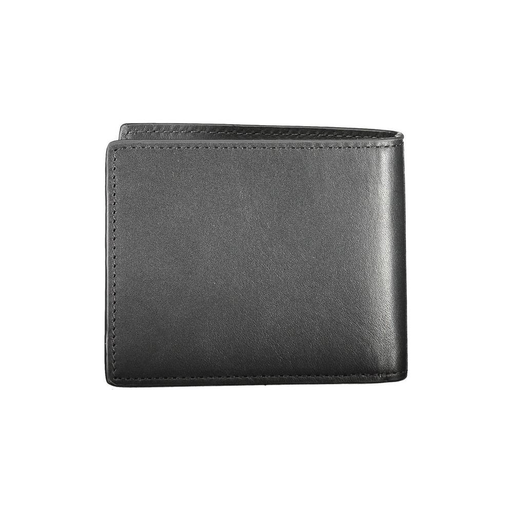 Tommy Hilfiger Black Leather Men Wallet Tommy Hilfiger Dim Gray