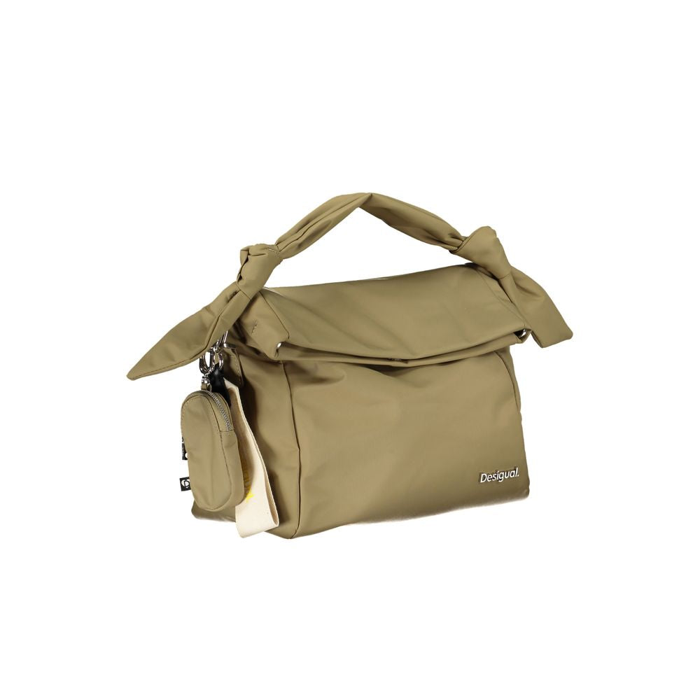 Desigual Green Polyester Handbag Desigual Dim Gray