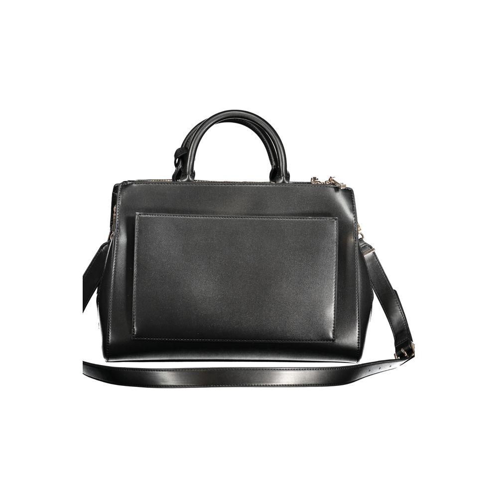 Guess Jeans Black Polyethylene Handbag Guess Jeans Dark Slate Gray