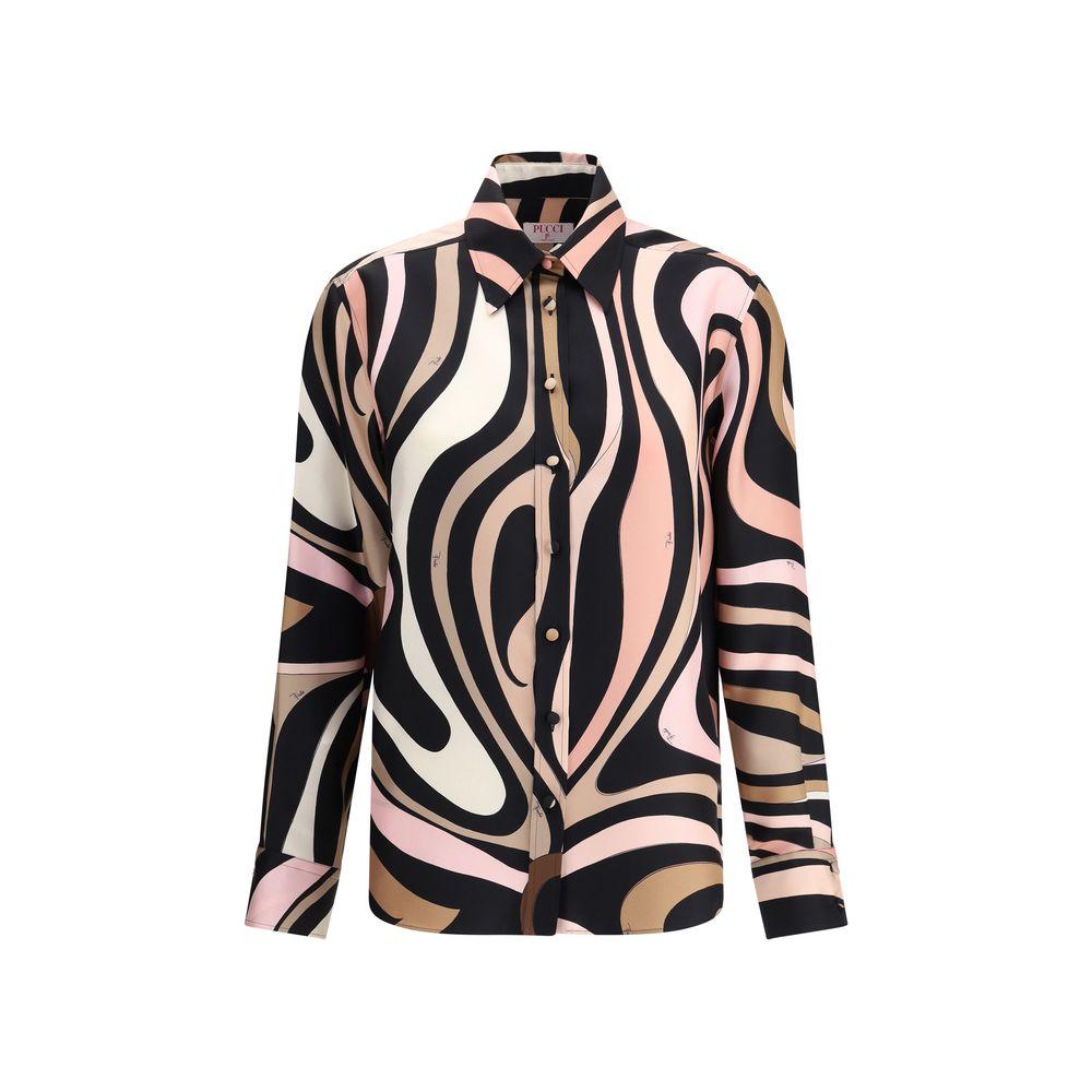 Emilio Pucci Marble Print Shirt Emilio Pucci Dark Slate Gray