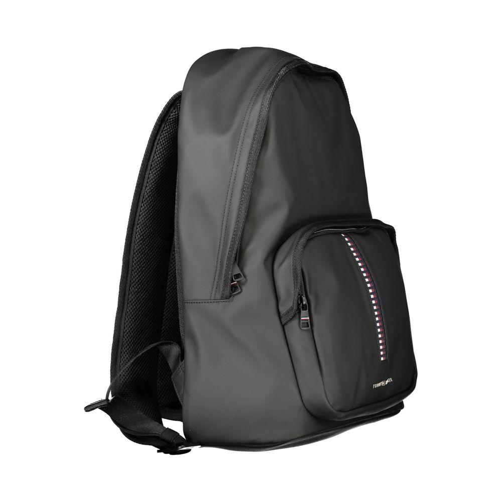 Tommy Hilfiger Black Polyethylene Men Backpack Tommy Hilfiger Dark Slate Gray