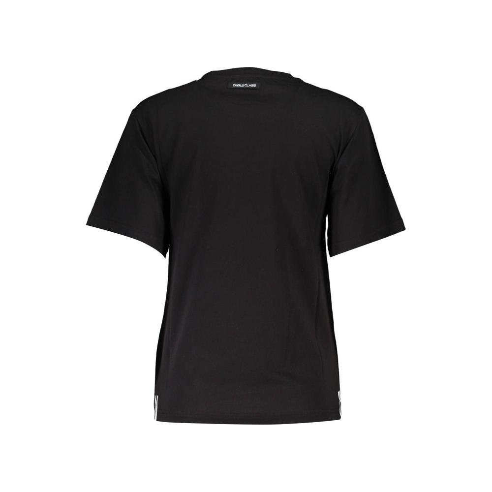 Cavalli Class Black Cotton Women T-Shirt Cavalli Class Black