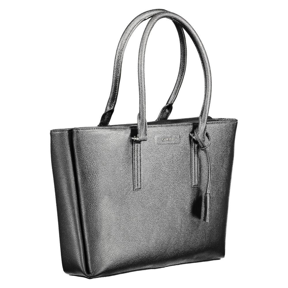 Calvin Klein Black Polyethylene Women Handbag Calvin Klein Dim Gray
