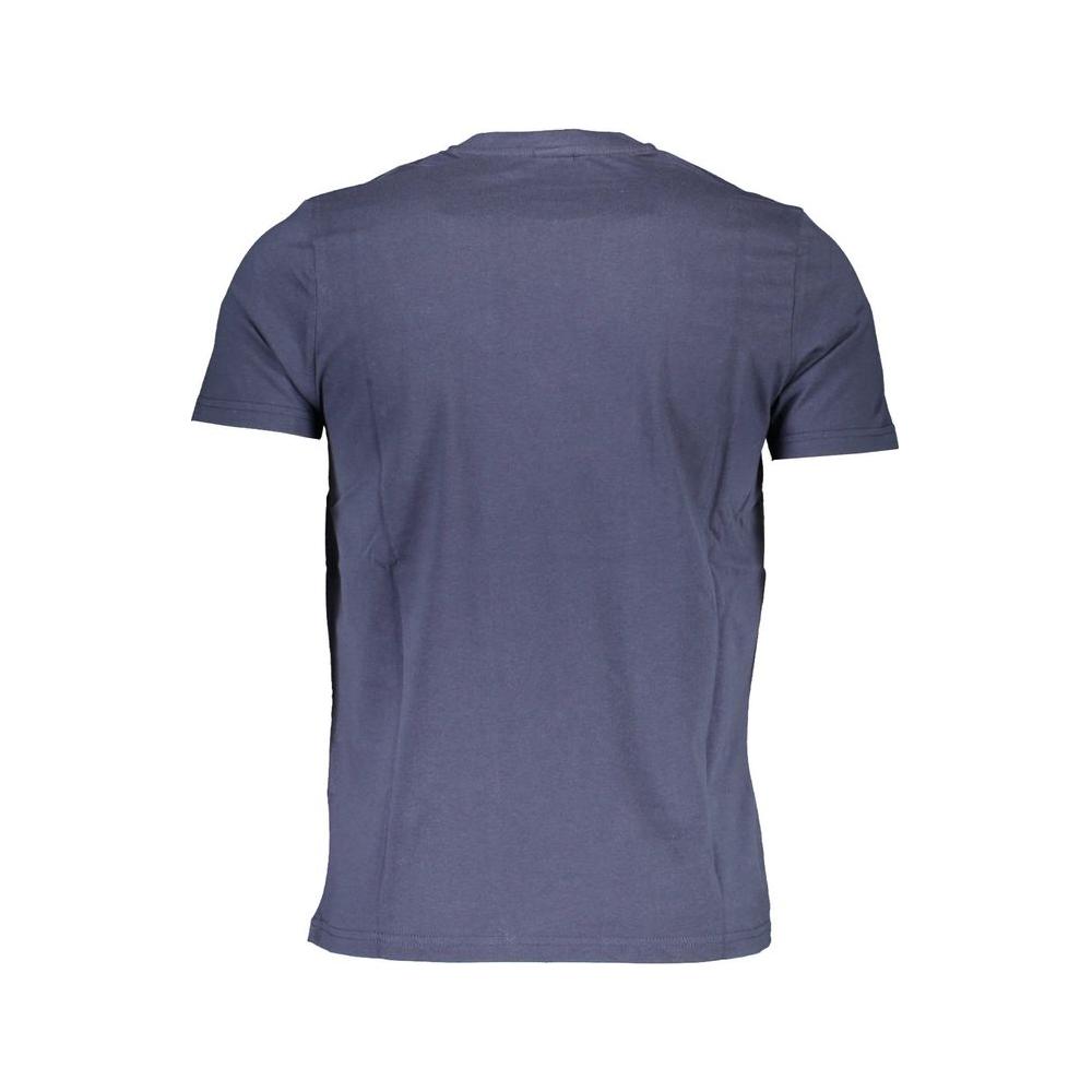 North Sails Blue Cotton Men T-Shirt North Sails Dim Gray