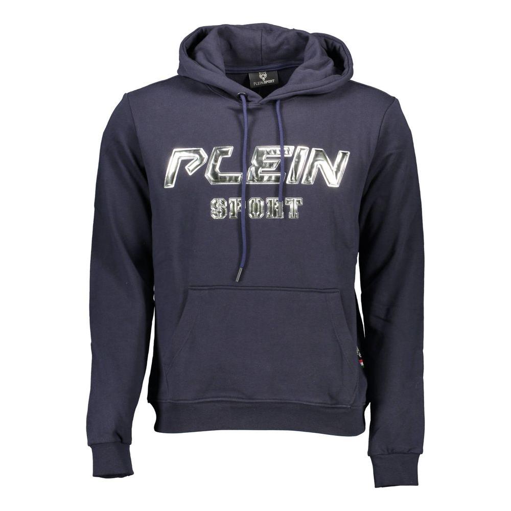 Plein Sport Blue Cotton Men Sweater Plein Sport Dark Slate Gray