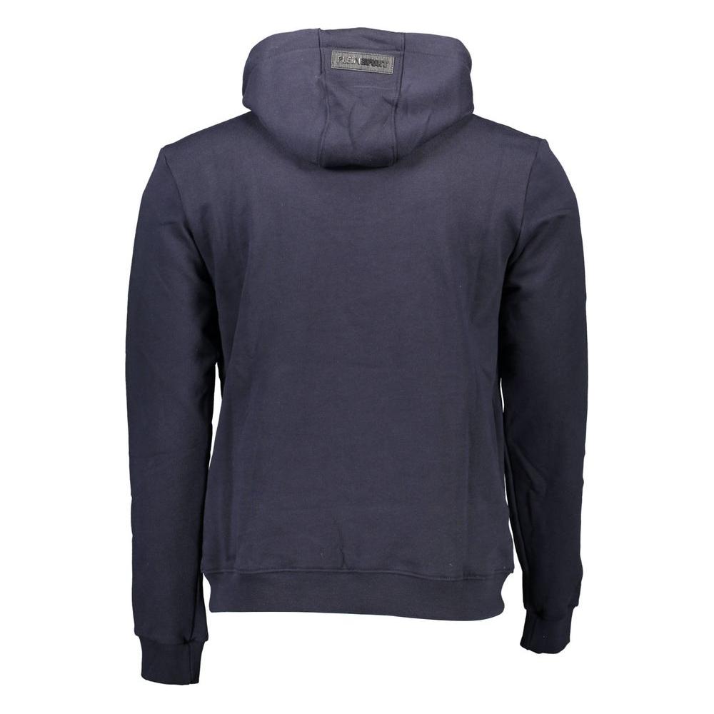 Plein Sport Blue Cotton Men Sweater Plein Sport Dark Slate Gray
