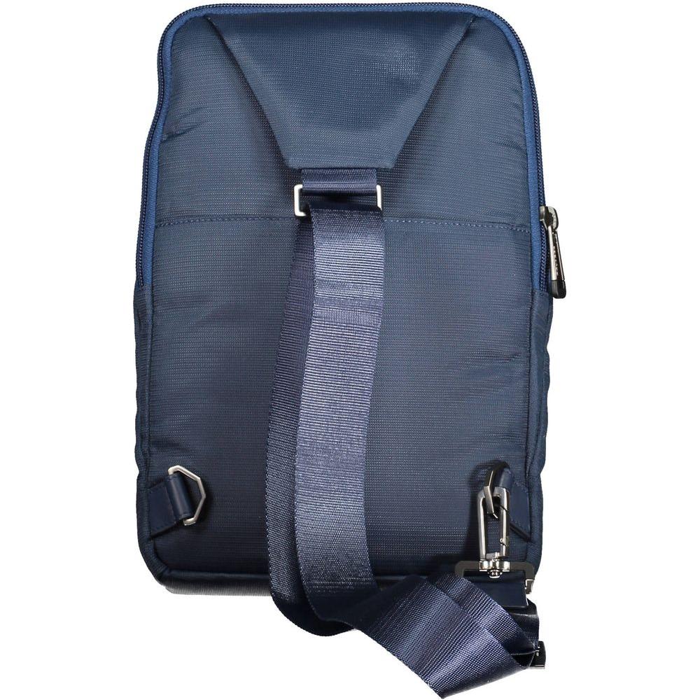 Piquadro Blue Recycled Polyethylene Men Shoulder Bag Piquadro Dark Slate Gray