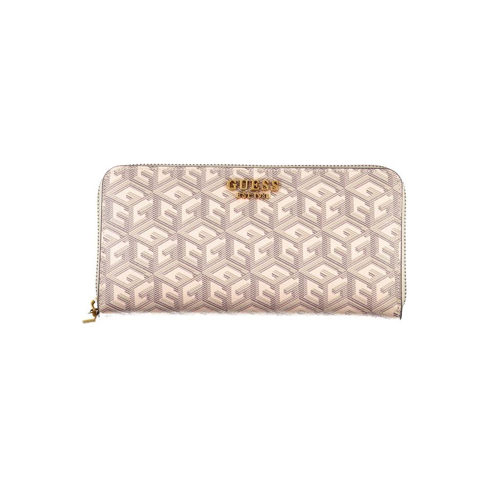 Guess Jeans Chic Beige Multi-Compartment Wallet Guess Jeans Light Gray