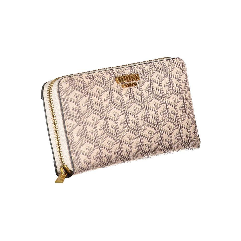 Guess Jeans Chic Beige Multi-Compartment Wallet Guess Jeans Gray