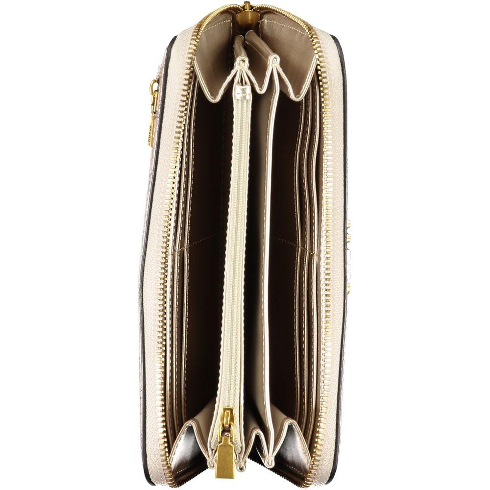 Guess Jeans Chic Beige Multi-Compartment Wallet Guess Jeans Black