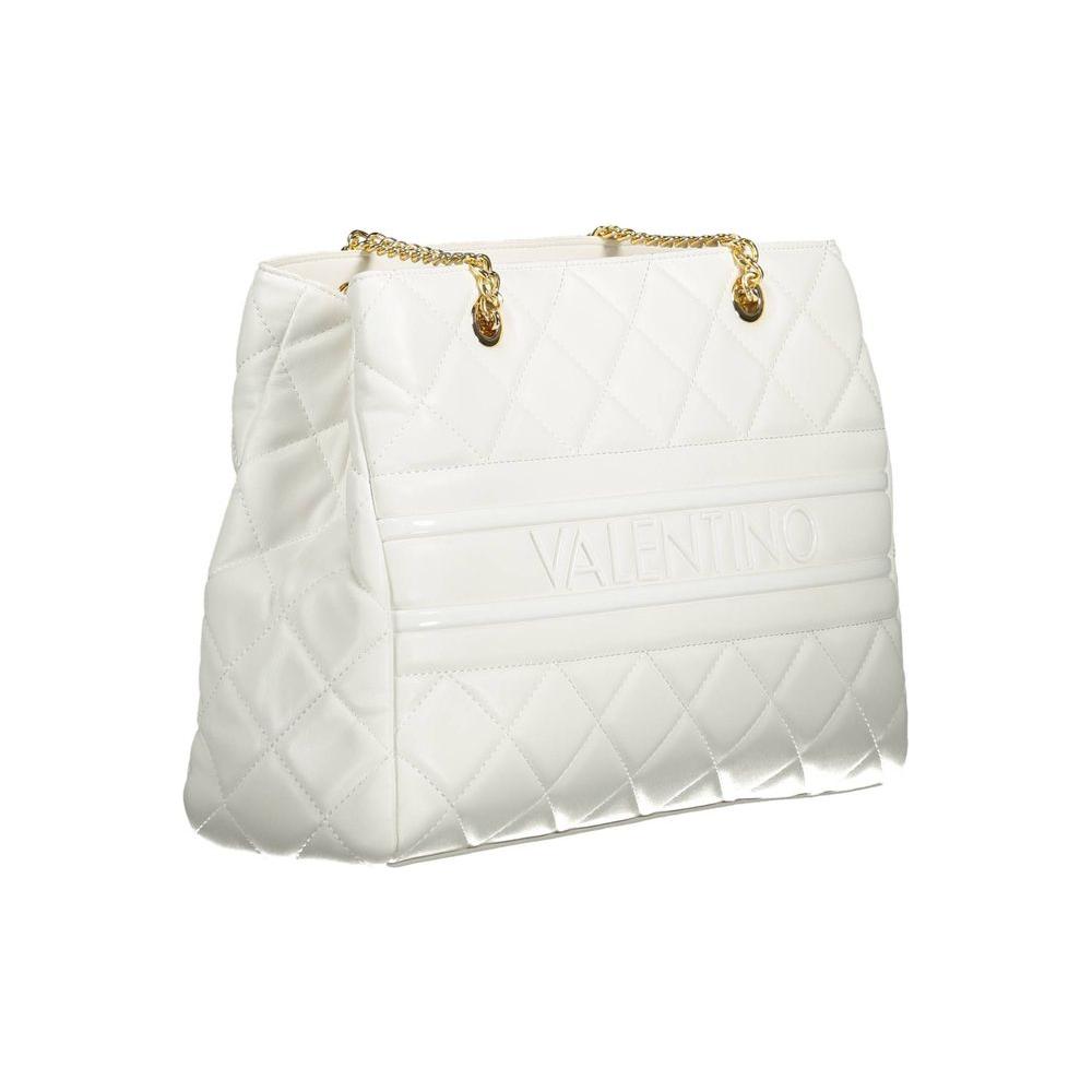 Valentino Bags White Polyethylene Handbag Valentino Bags Light Gray