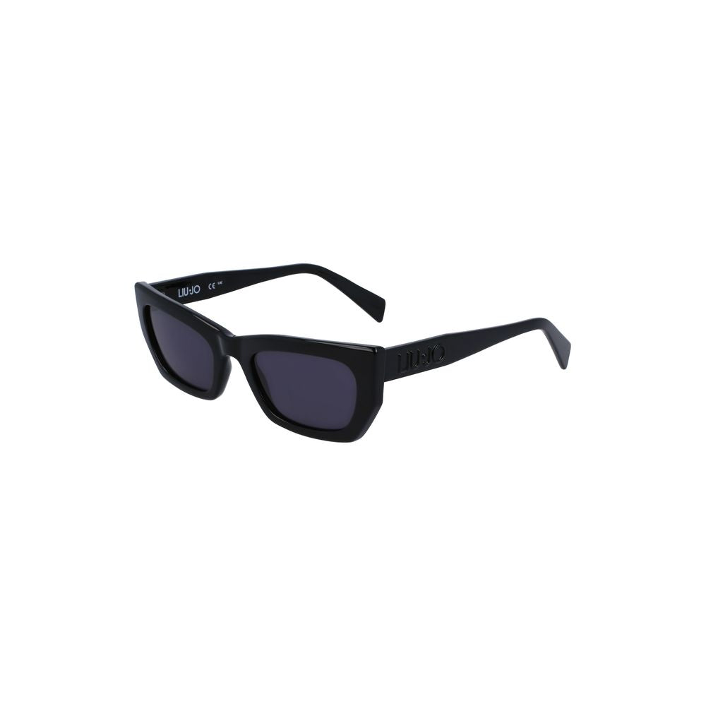 Liu Jo Black Bio Injected Women Sunglass Liu Jo Dark Slate Gray