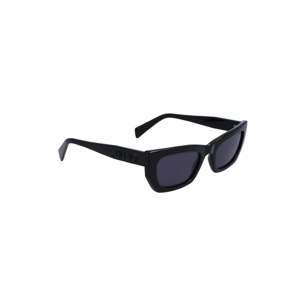 Liu Jo Black Bio Injected Women Sunglass Liu Jo Dark Slate Gray