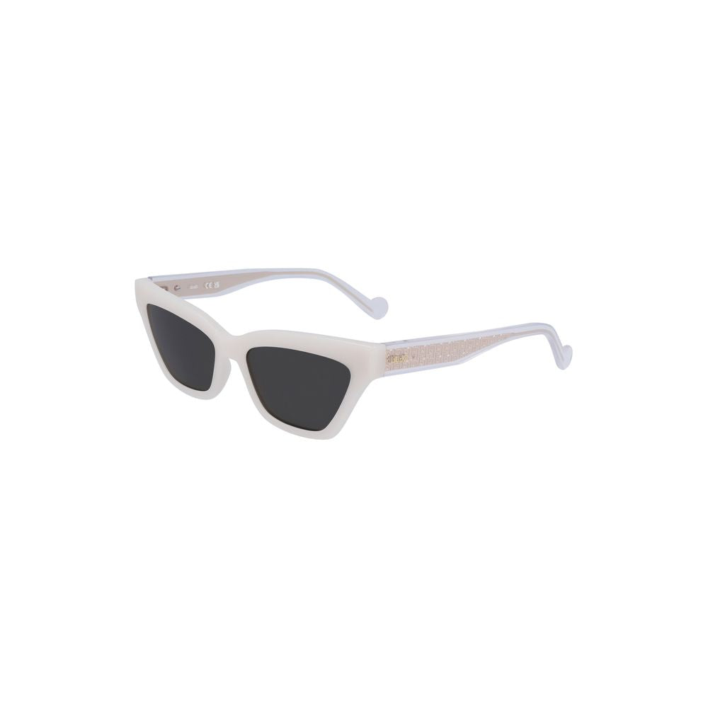 Liu Jo White Injected Women Sunglass Liu Jo Dark Slate Gray