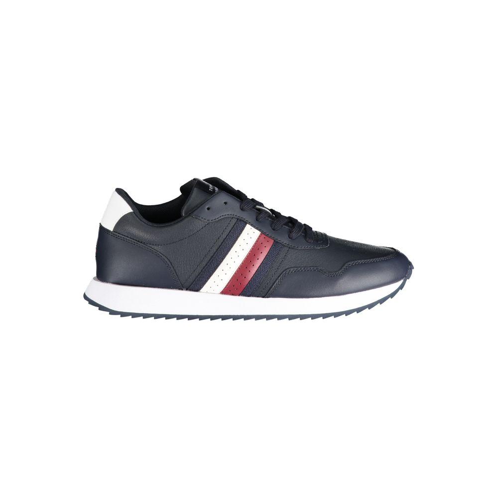 Tommy Hilfiger Blue Polyester Sneaker Tommy Hilfiger Dark Slate Gray