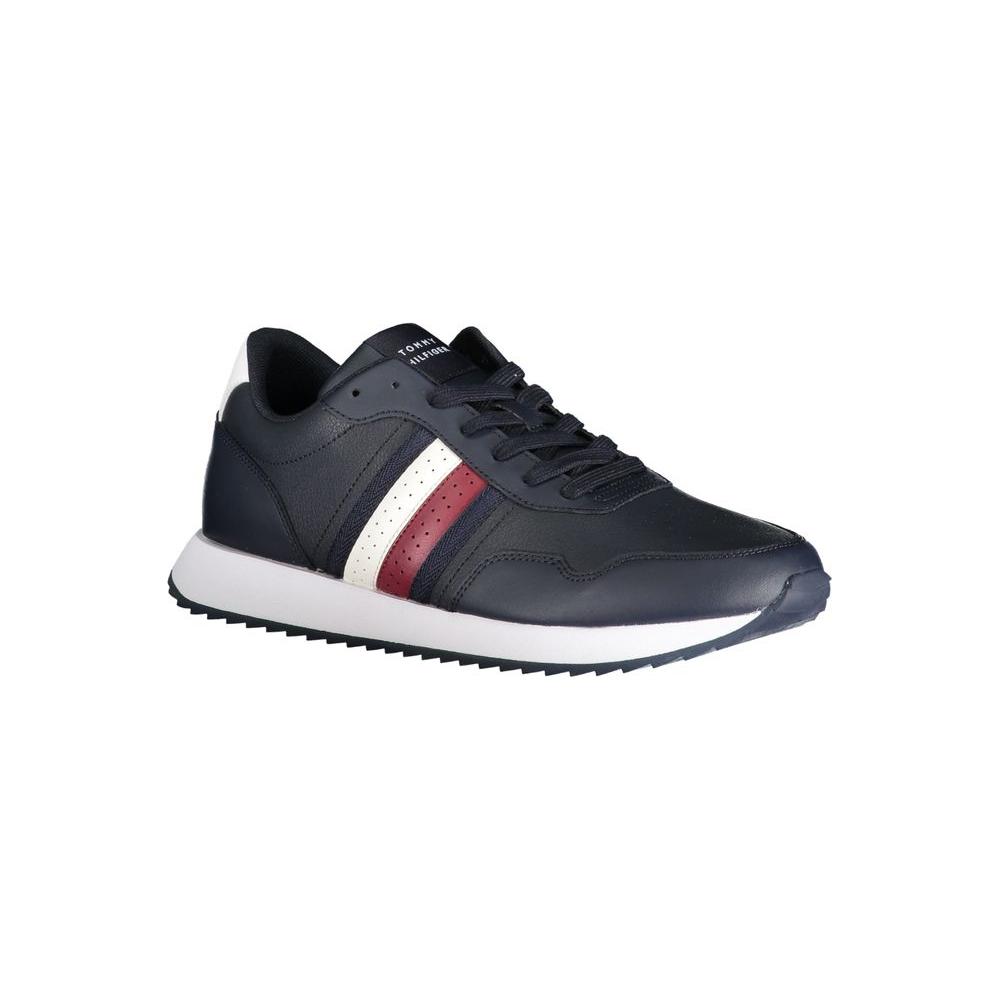 Tommy Hilfiger Blue Polyester Sneaker Tommy Hilfiger Dark Slate Gray