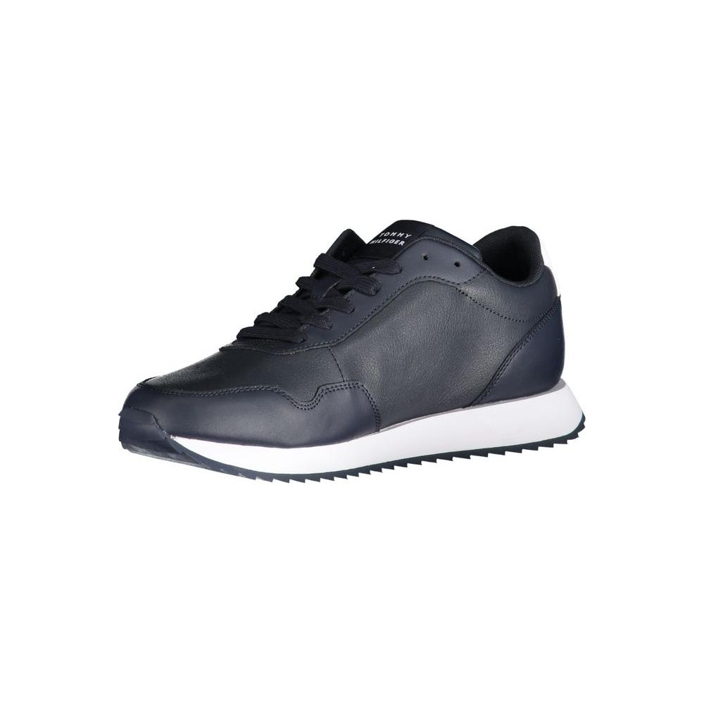 Tommy Hilfiger Blue Polyester Sneaker Tommy Hilfiger Dark Slate Gray