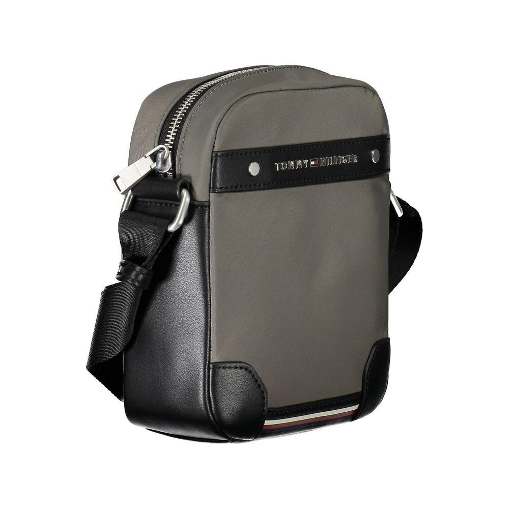 Tommy Hilfiger Green Polyester Men Shoulder Bag Tommy Hilfiger Dim Gray