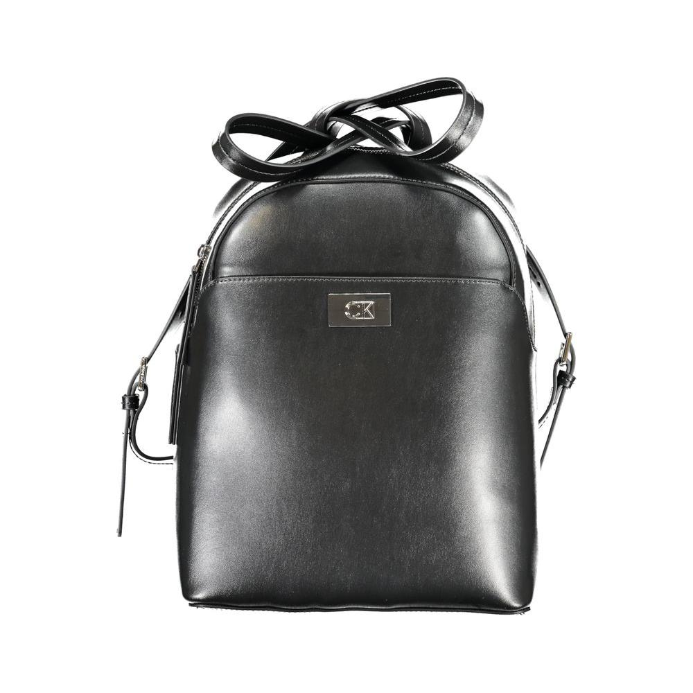 Calvin Klein Black Polyester Backpack Calvin Klein Dark Slate Gray