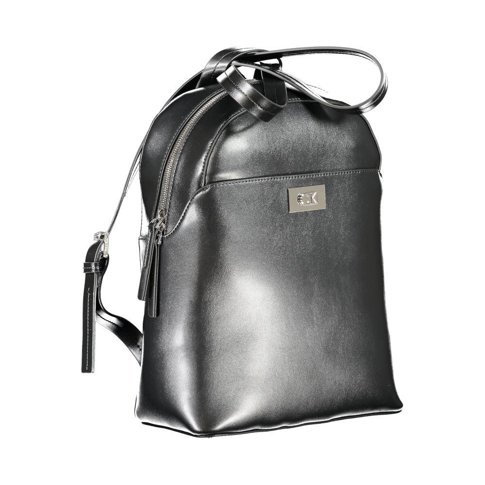 Calvin Klein Black Polyester Backpack Calvin Klein Dark Slate Gray