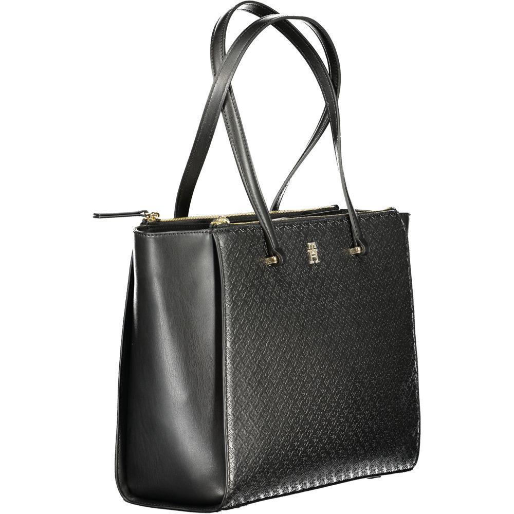 Tommy Hilfiger Black Polyethylene Women Handbag Tommy Hilfiger Dark Slate Gray
