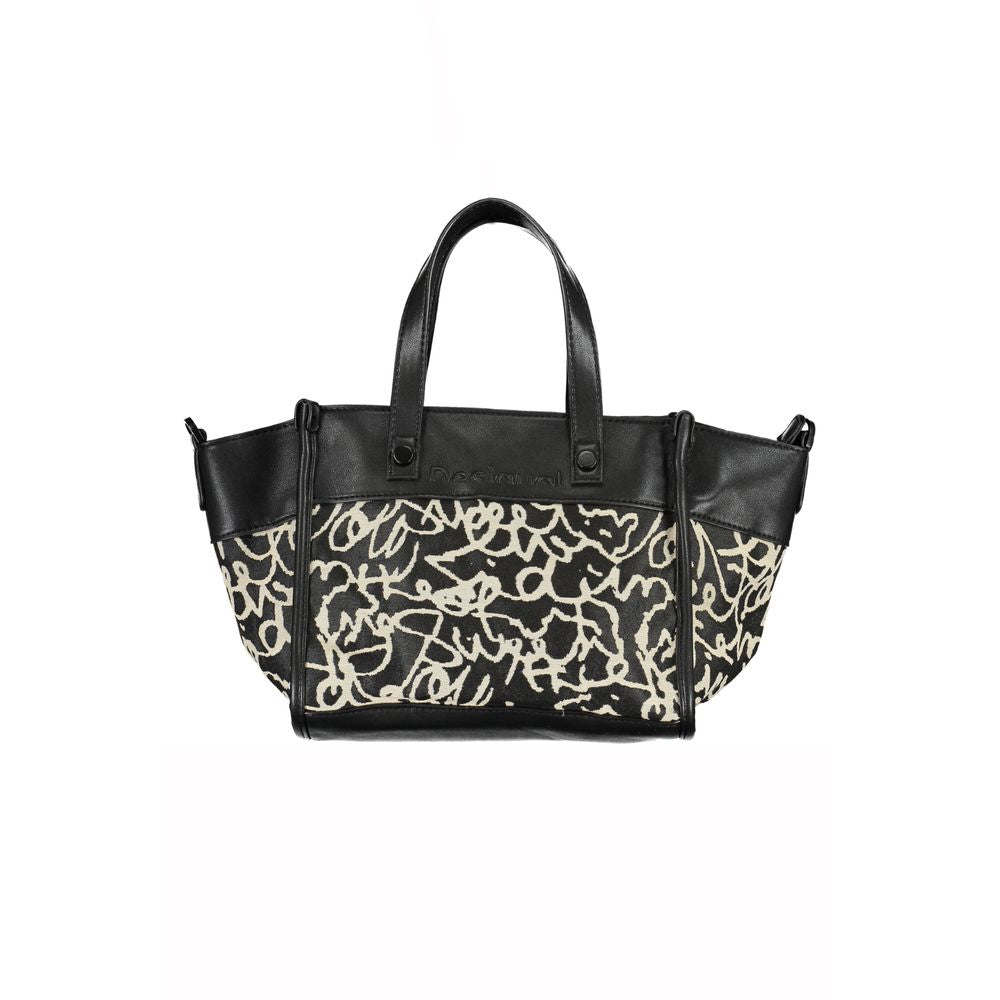 Desigual Black Polyester Handbag Desigual Dark Slate Gray