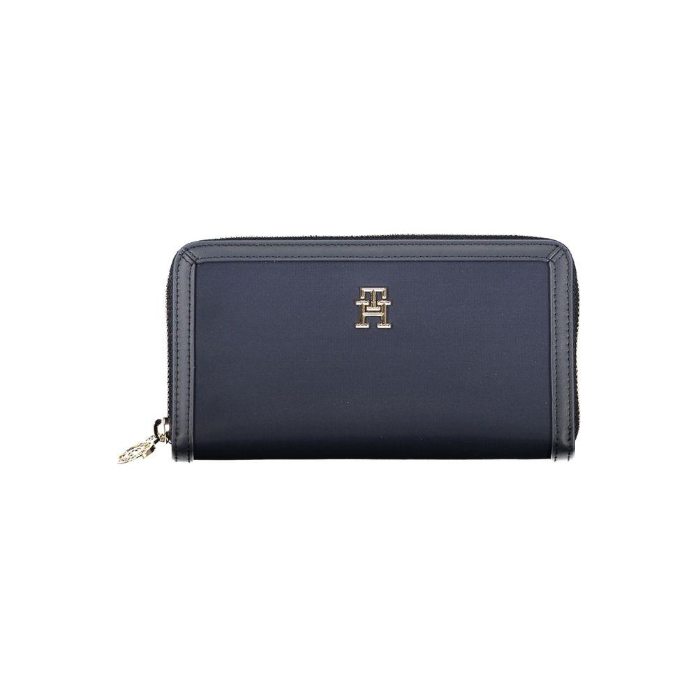 Tommy Hilfiger Chic Sustainable Blue Wallet with Secure Zip Tommy Hilfiger Dark Slate Gray