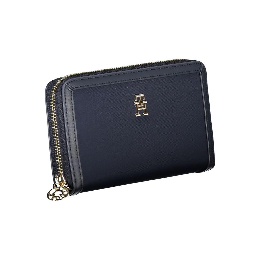 Tommy Hilfiger Chic Sustainable Blue Wallet with Secure Zip Tommy Hilfiger Dark Slate Gray