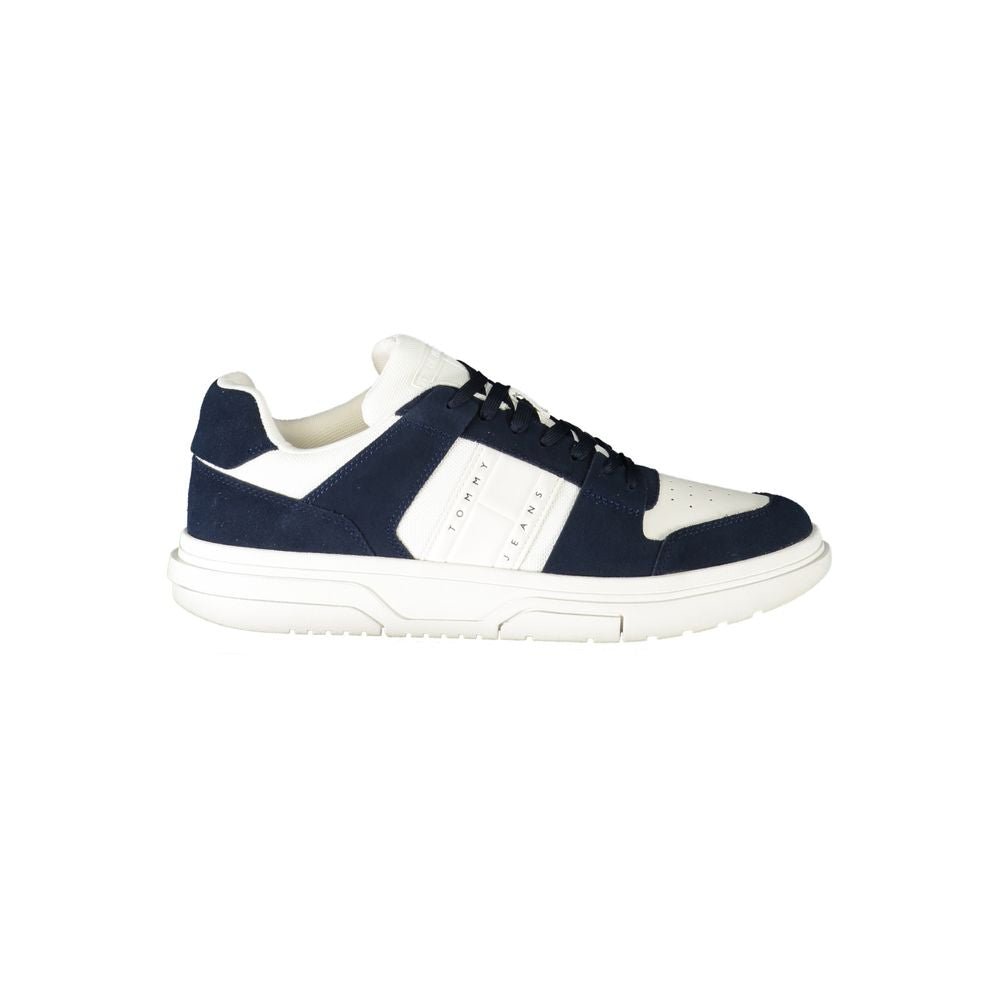 Tommy Hilfiger Blue Polyester Sneaker Tommy Hilfiger Beige