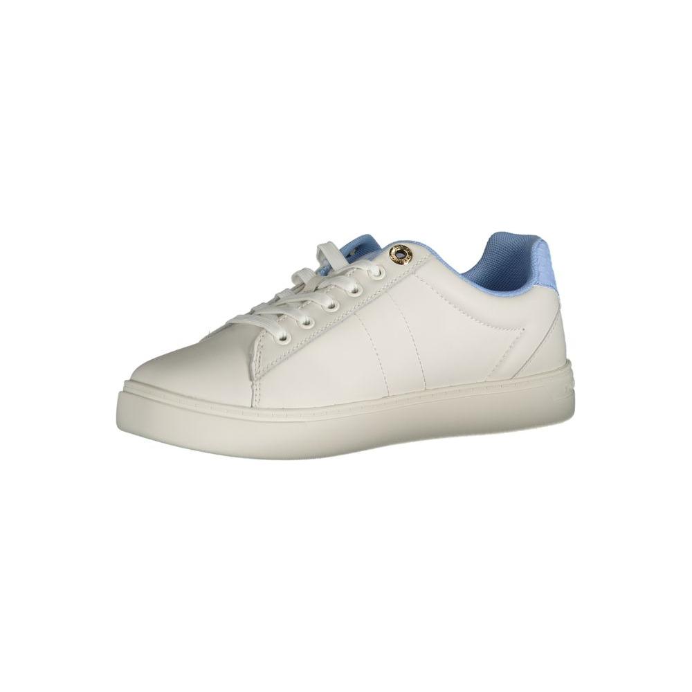 Tommy Hilfiger Light Blue Leather Women Sneaker Tommy Hilfiger Light Gray