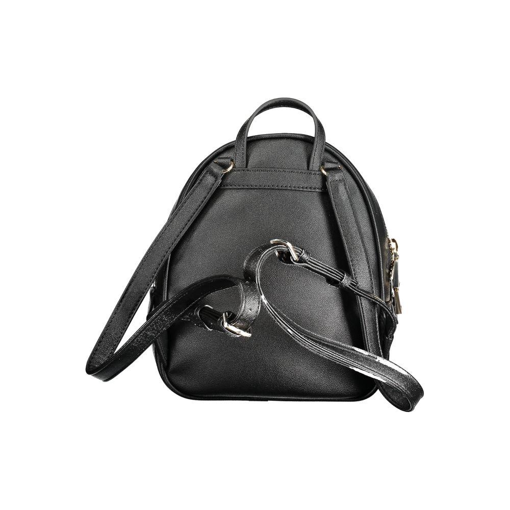 Guess Jeans Black Polyethylene Backpack Guess Jeans Dark Slate Gray
