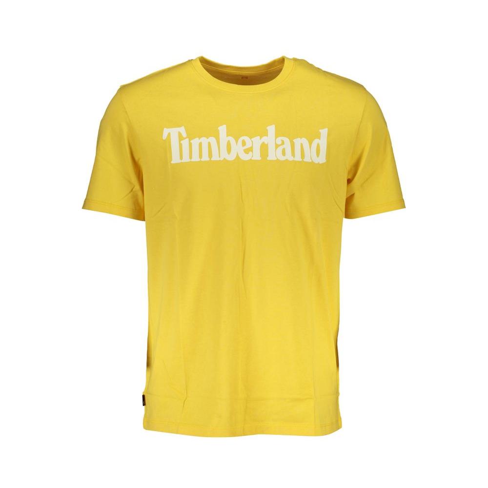 Timberland Yellow Cotton T-Shirt Timberland Sandy Brown