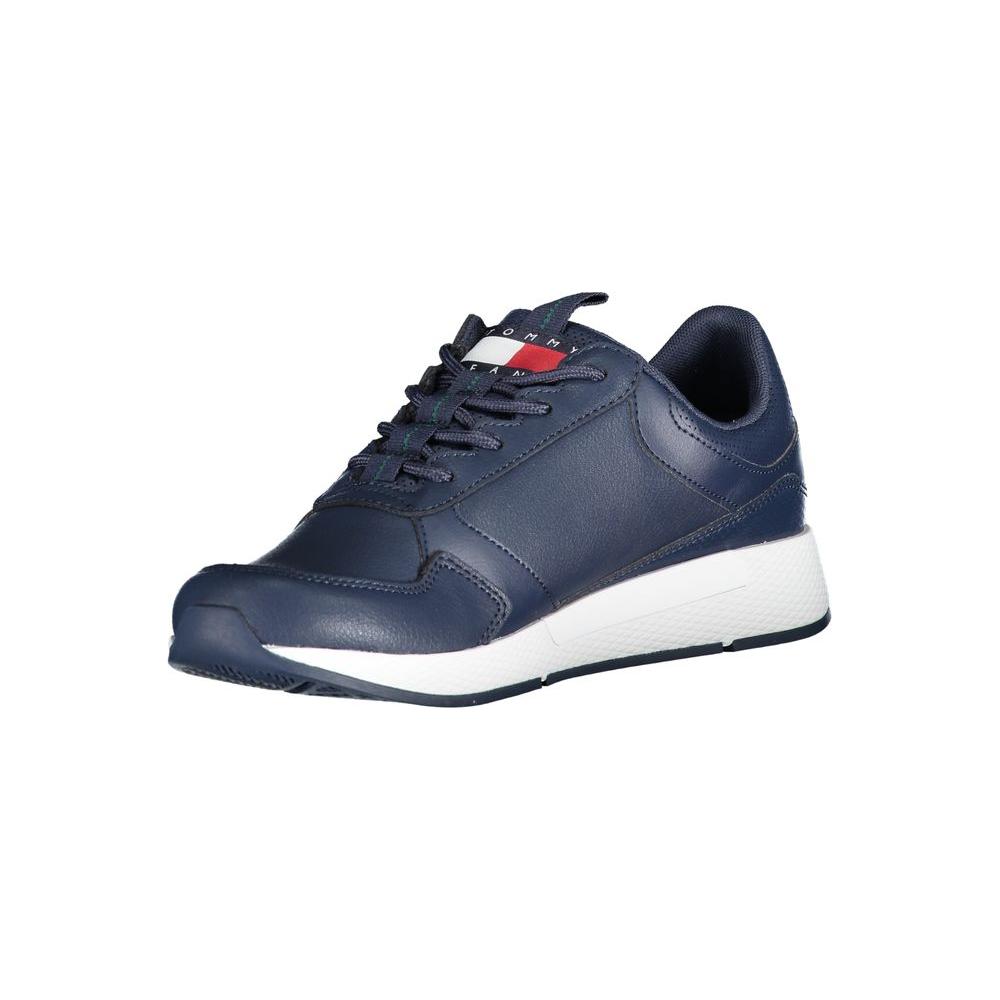 Tommy Hilfiger Blue Polyethylene Men Sneaker Tommy Hilfiger Dark Slate Gray