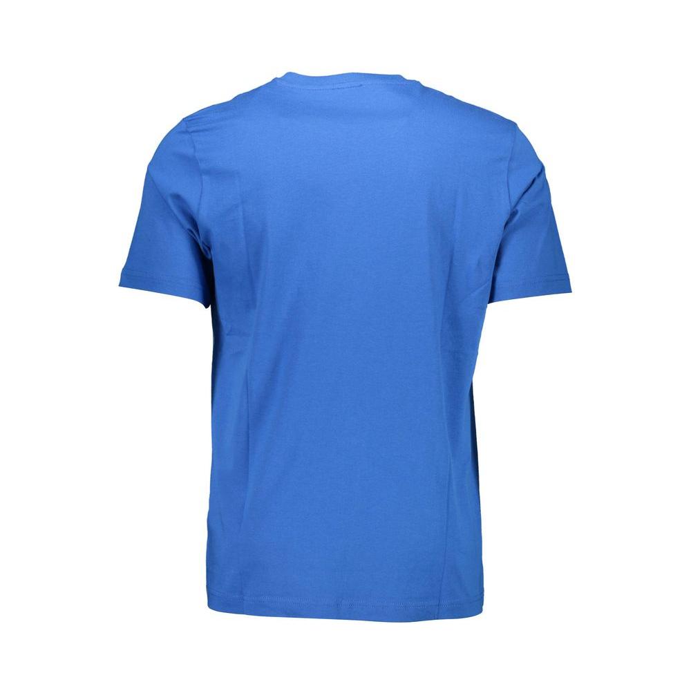 Diesel Blue Cotton Men T-Shirt Diesel Royal Blue