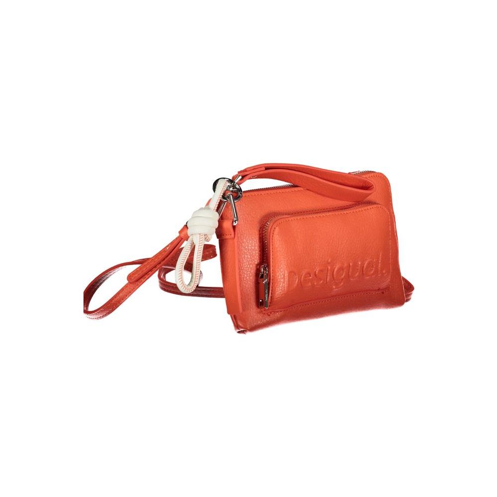 Desigual Pink Polyethylene Handbag Desigual Chocolate